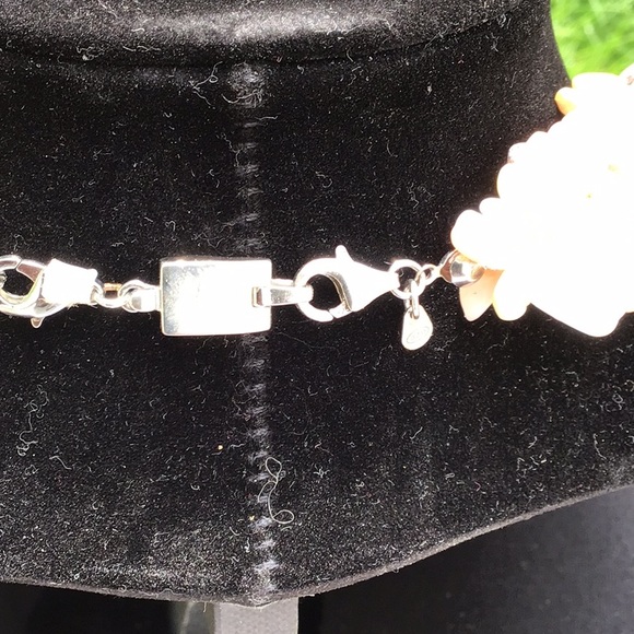 Multicolored Coral and rose three strand Genuine Gemstone necklace - Picture 3 of 3